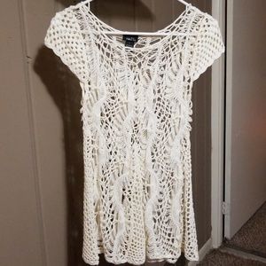 Womens short sleeve knit shirt